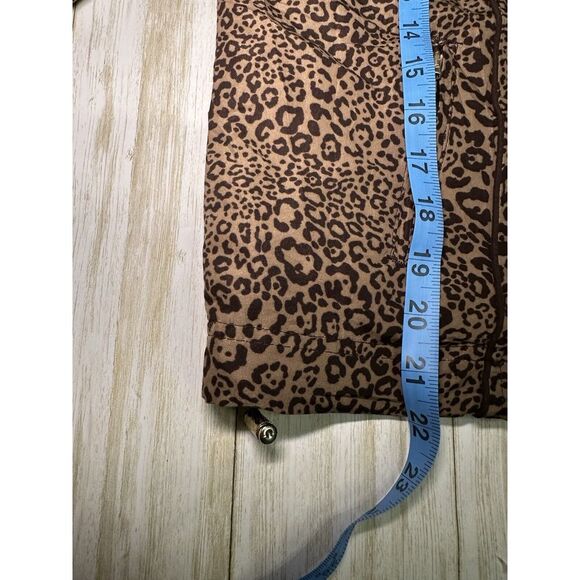 Activology Womens Leopard Print Jacket Full Zip Plus Size PM Pockets‎ Brown - Picture 9 of 12